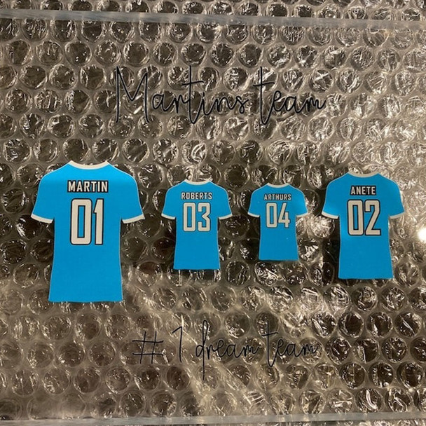 Personalised Football Shirt Acrylic Block Football Gift