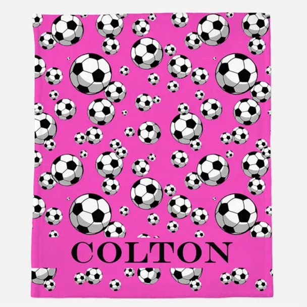 Sports Teams Divided Blanket, Boys Christmas, Personalized Athletic Gifts