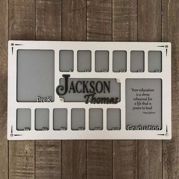 School Years Picture Frame, K-12 Photo Frame Graduation Gift