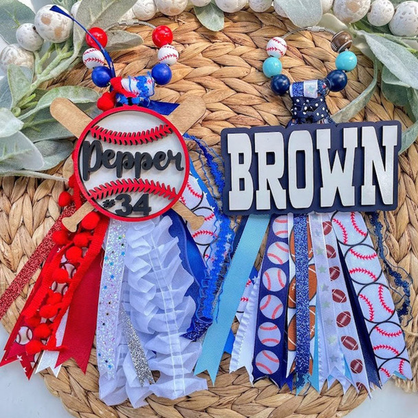 Bookbag Tag, Diaper Bag Tag, Custom Colors, Personalized Tag, Sport Tag For Player