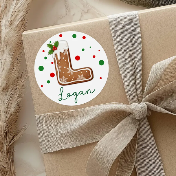 Personalized Name Christmas Gift Stickers, Gift Tag Stickers
