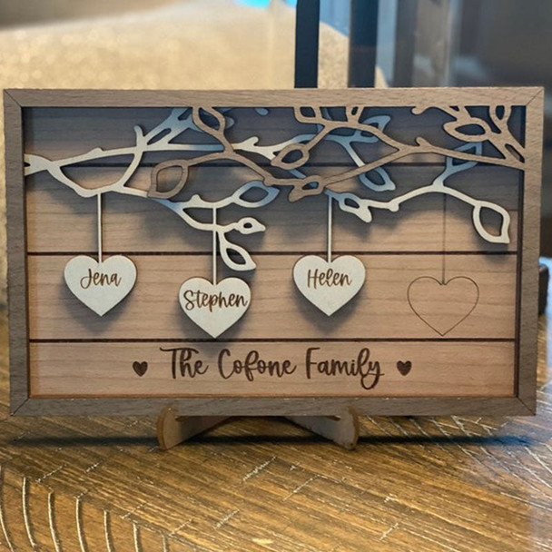 Personalized Wooden Sign Couples Custom Wood Sign Personalized Wooden Family Tree Sign