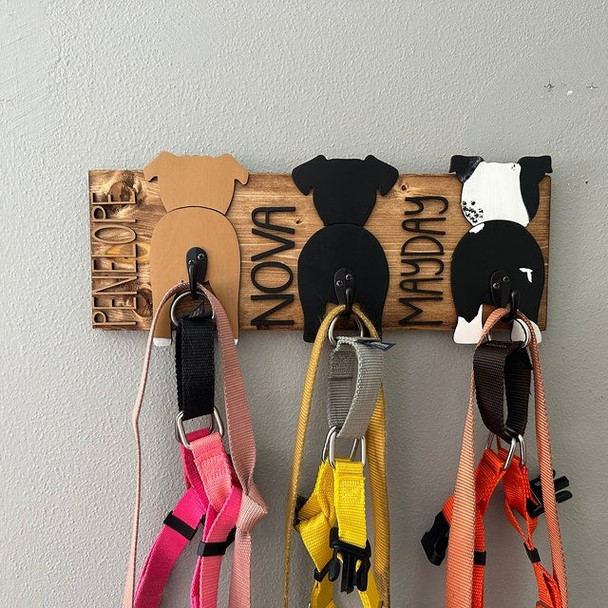 Custom Leash Holder / Leash Holder / Pet Storage