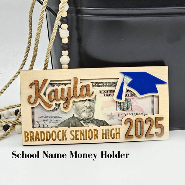 Graduation Money Holder, Class of 2025 Gift, High School Graduation