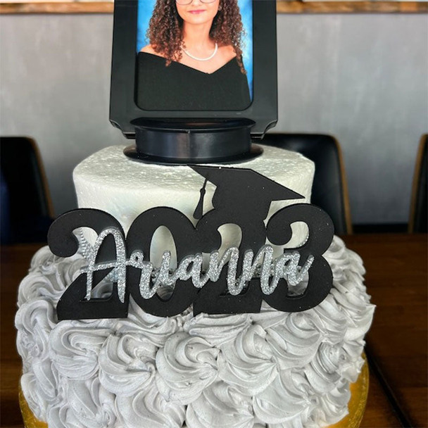 Graduation Cake Topper, Personalized Cake Topper,  Grad Party Decor