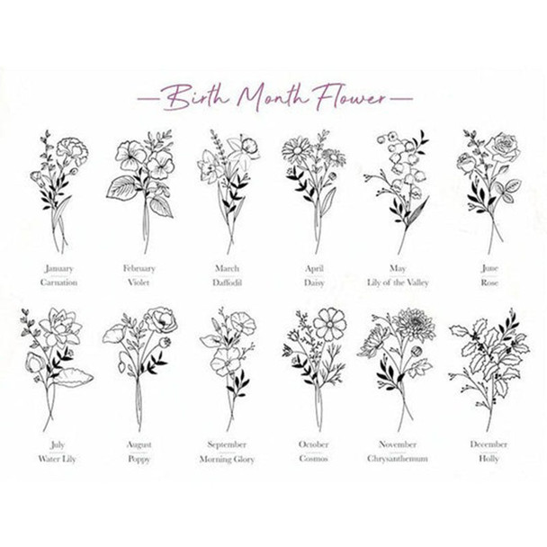 Custom Name Cup With Birth Flower,Birth Month Iced Coffee Cup