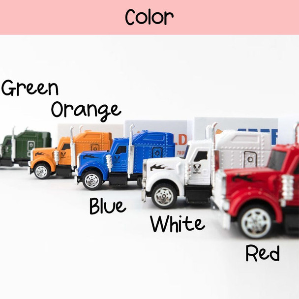 Personalized Toy Truck With Child Name