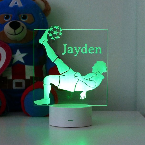 Personalised Football Night Light| Football Night Lamp | Children's Lights | Kids Bedrooms | Football Nursery Decor