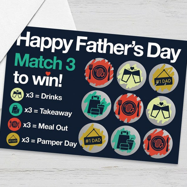 Birthday Gift for Dad, Gift for Dad, Birthday Card for Dad, Scratch Card for Dad