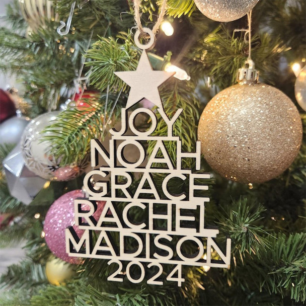 Family Christmas Ornament - Personalized Ornament With Names