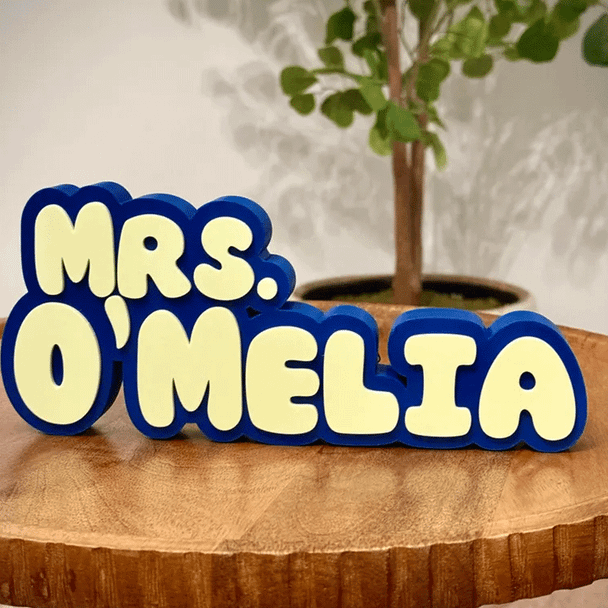 Teacher Desk Nameplate a?? Custom Name Sign Personalized Classroom Decor