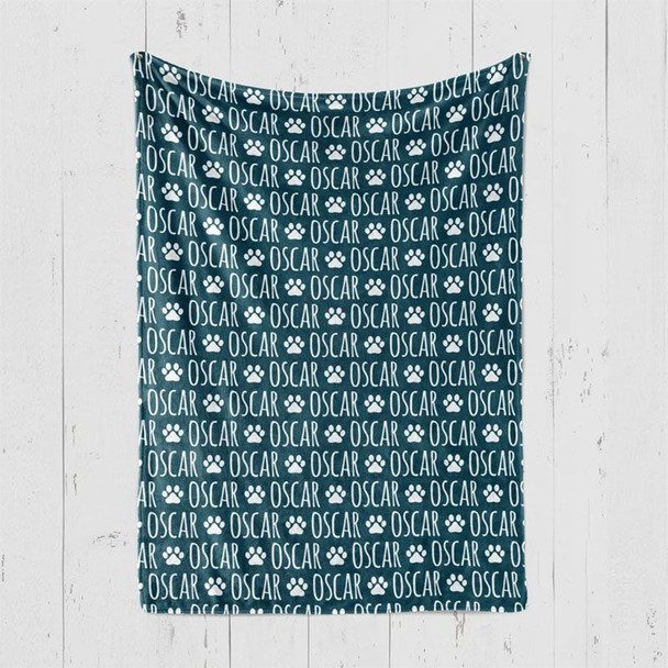 Custom Dog or Cat Name Blanket