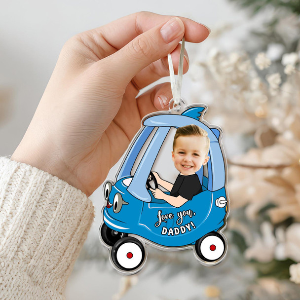 Custom Kids Photo Car Visor Clip: Personalized Fathers Day Gift for Dad,