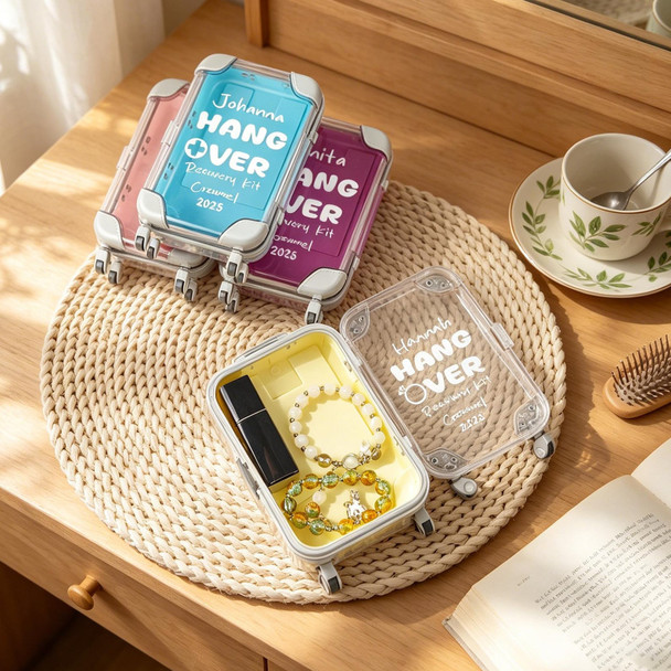 Personalized mini suitcase - Bachelorette Hangover Organizer