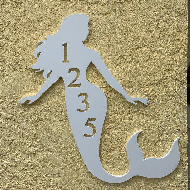 House Number Plaque , Personalized Sign, Outdoor Decor, Coastal Themed Custom Sign