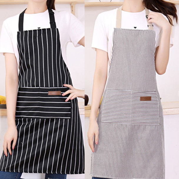 Personalized Embroidered Striped Apron