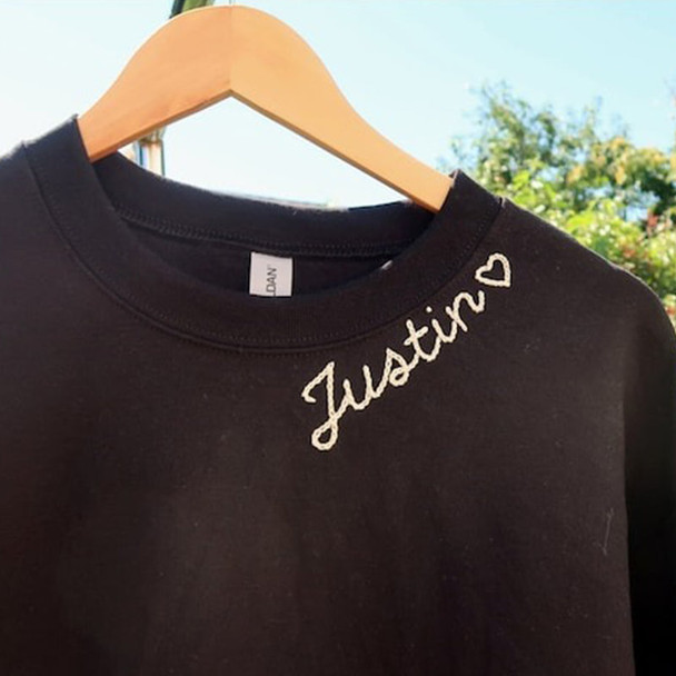 Custom Yarn Embroidered Sweatshirt