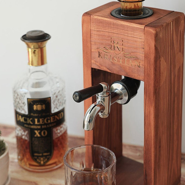 Personalized Wooden Whiskey Decanter, Liquor Dispenser,Whiskey dispenser