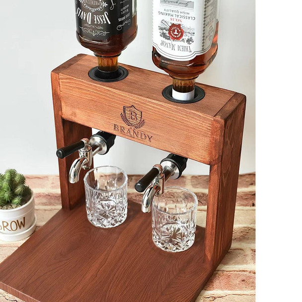 Personalized Wooden Whiskey Decanter, Liquor Dispenser,Whiskey dispenser