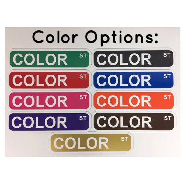 Street sign ornament  custom laser engraved acrylic ornament