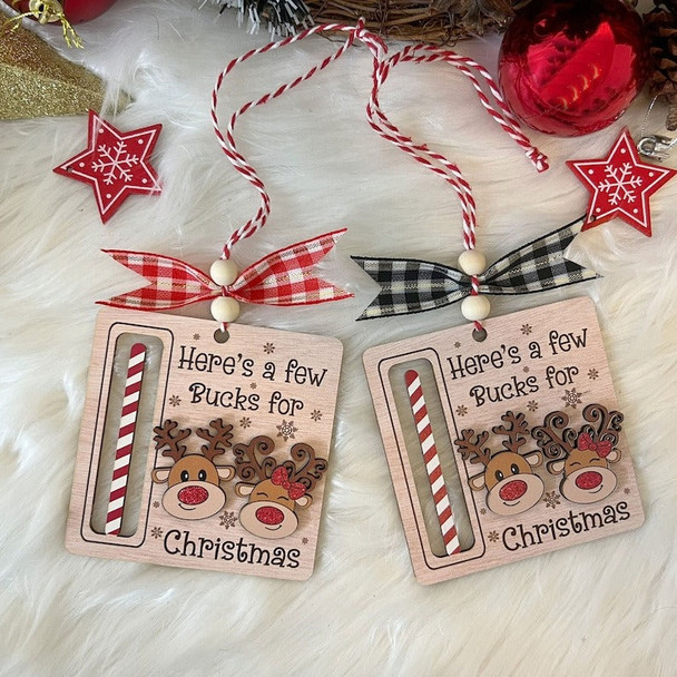 Cute Money Holder Christmas Ornament Gifts, Herea??s A Few Bucks for Christmas
