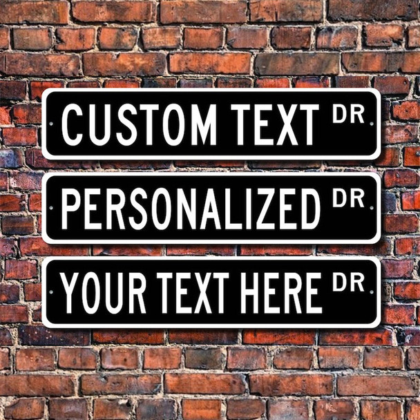 Custom Street Sign, Metal Street Sign, Personalized Street Sign