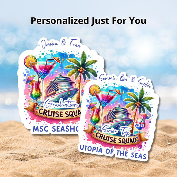 Personalized Cruise Squad Magnet 2026 Custom Cruise Door Keepsake Group Travel Souvenir Gift