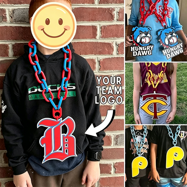 Sports logo Necklace,player of the game, MVP, customizable