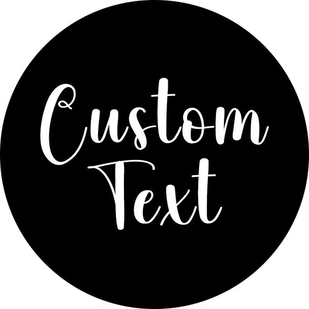 Custom Cursive Font Car Emblem - Custom Colors-Custom Size