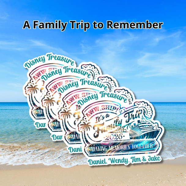 Family Trip Magnet Personalized Cruise Ship Magnet