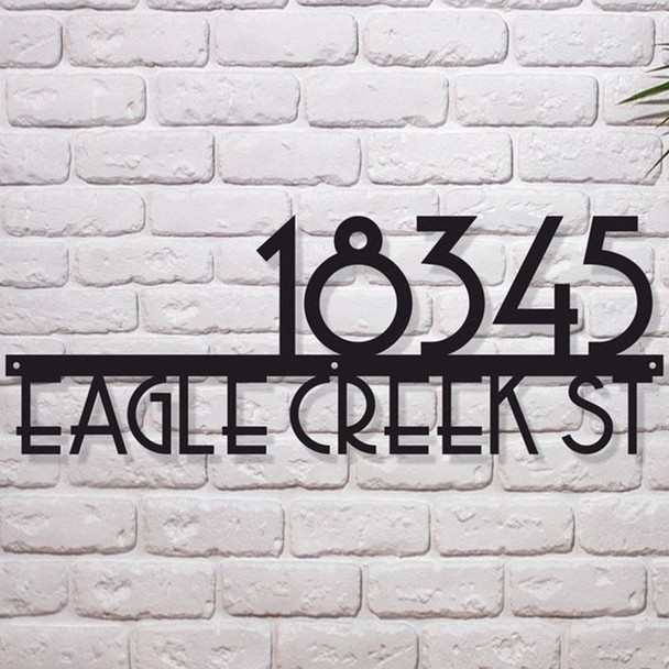 Large House Number Address Sign, Address plaque, Metal Address Sign