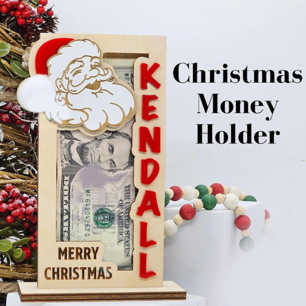 Personalized Christmas Money Holder, Stocking Stuffer for teens