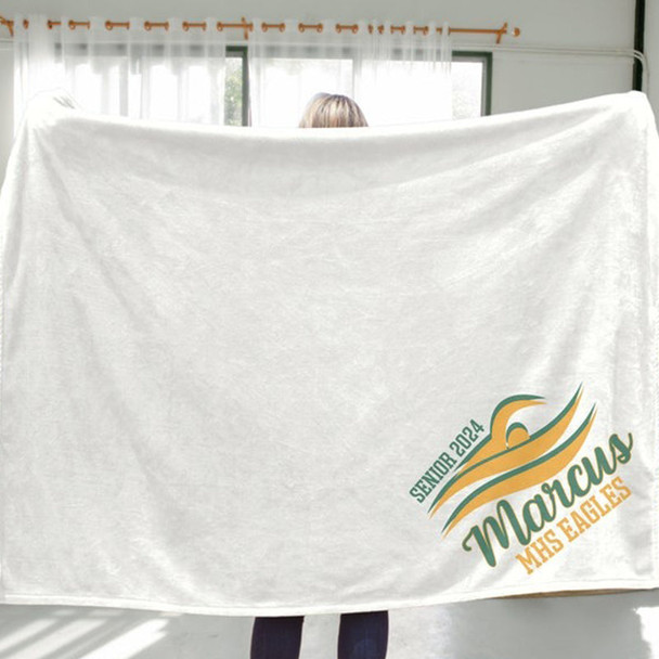 Personalized Sports Blanket, Custom Sports  Gift