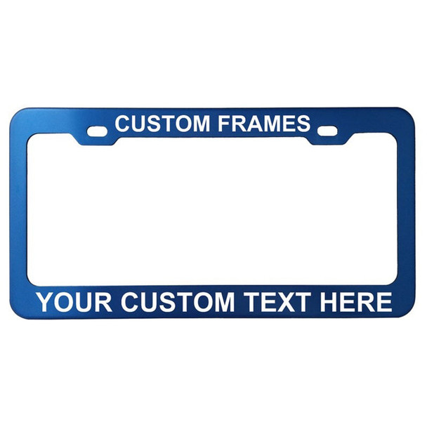 GoPlates Personalized Heavy Duty License Plate Frame | Laser Engraved