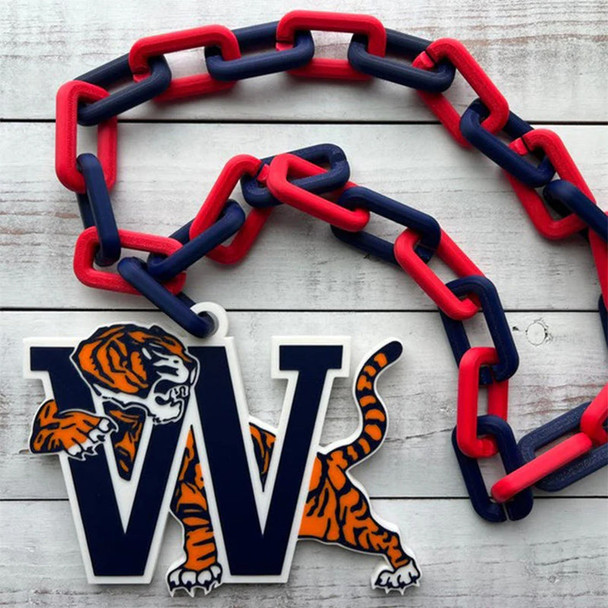 Customizable Medallion Champ Chain Trophy w/ 30in adjustable Bling chain