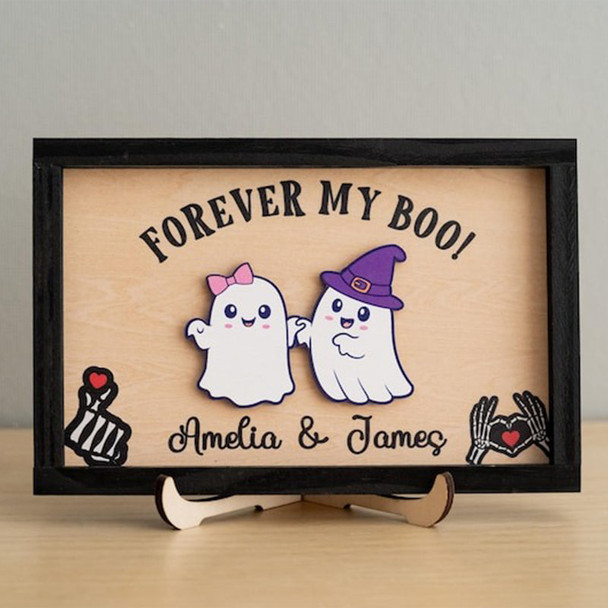 PERSONALIZED Forever My Boo sign, Halloween Decor, Cottagecore decor
