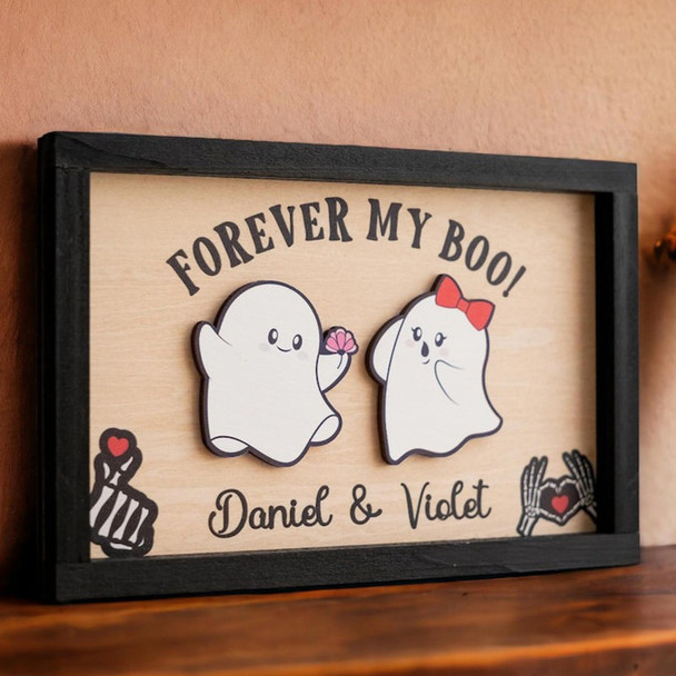 PERSONALIZED Forever My Boo sign, Halloween Decor, Cottagecore decor