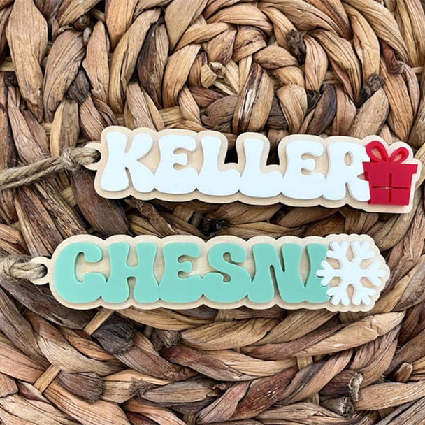 Christmas Stocking Tag for Kids, Personalized Christmas Gift Tag