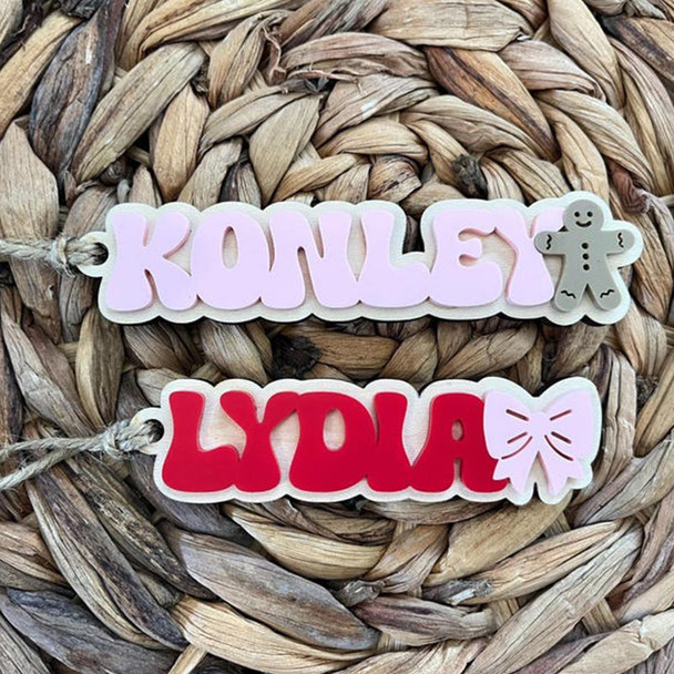 Christmas Stocking Tag for Kids, Personalized Christmas Gift Tag