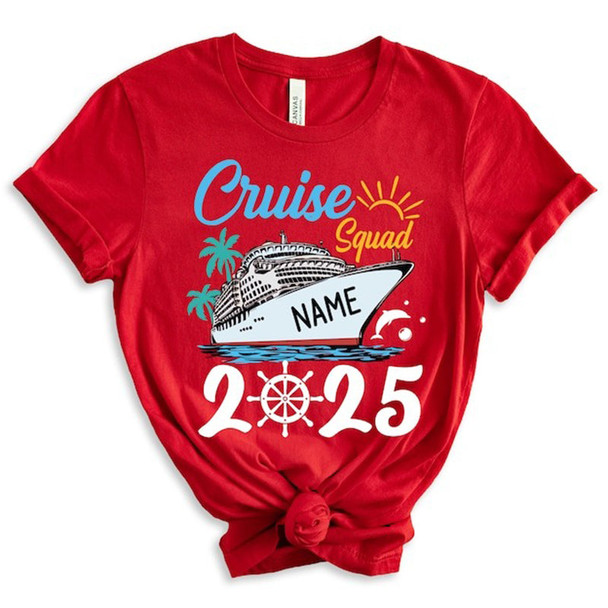 Custom Cruise Squad 2025 Shirt, Cruise Squad Shirt, Custom Cruise Squad Group Shirt for 2025 Season