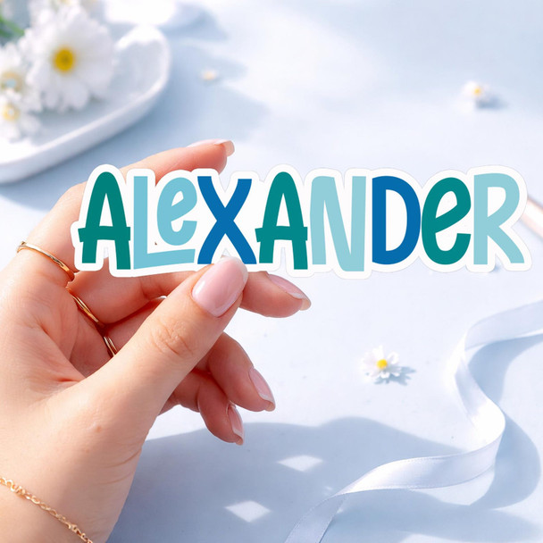 Custom Name Stickers | Waterproof Vinyl Decals for Laptop Water Bottle