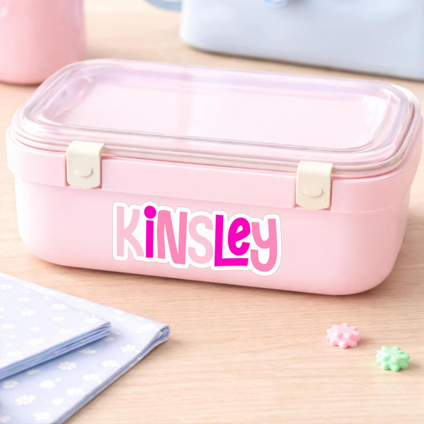 Custom Name Stickers | Waterproof Vinyl Decals for Laptop Water Bottle