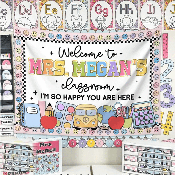 Welcome to Classroom Tapestry, Custom Name Teacher Tapestry