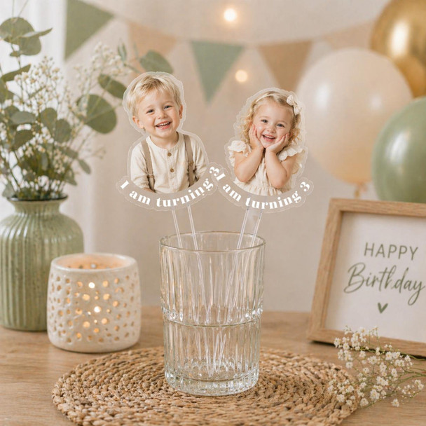 Custom Face Portrait Drink Stirrers a?? Personalized Acrylic Stirrers