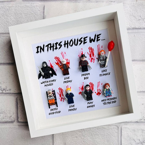 In This House Wea?| Horror Gift Frame | Halloween Scary Movie Personalised Gift