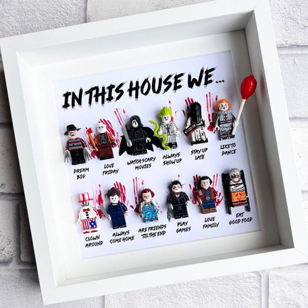 In This House Wea?| Horror Gift Frame | Halloween Scary Movie Personalised Gift