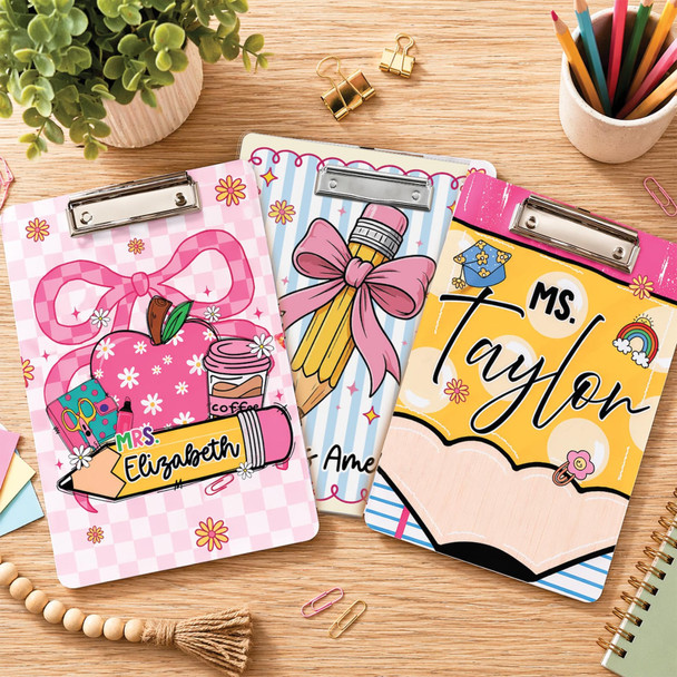 Custom Teacher Clipboard a?? Personalized Acrylic Clipboard with Name