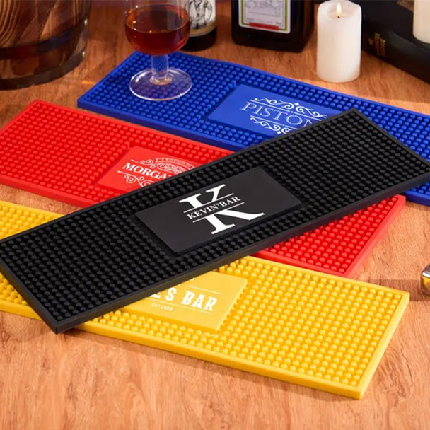 Personalized Bar Mat,Custom Bar Runner,Home Bar Pub Accessories Art
