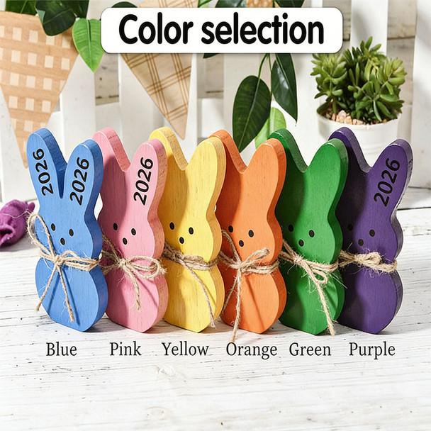 Personalized Easter Peeps, Wooden Easter bunnies with names