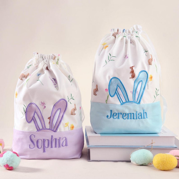 Personalized Easter Basket - Embroidered Easter Sack